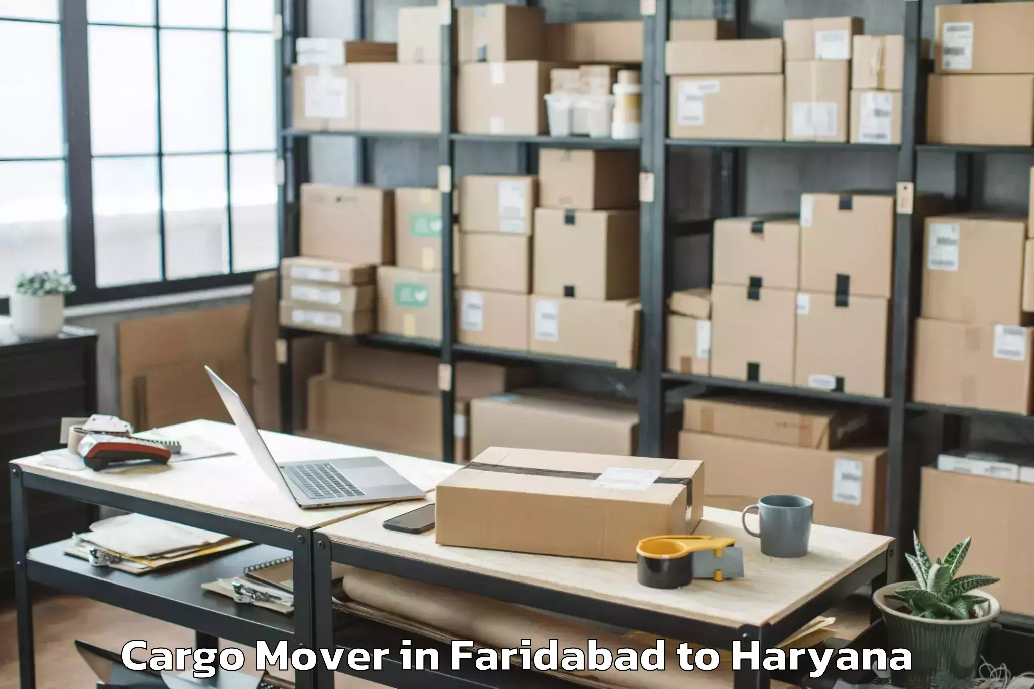 Top Faridabad to Kurukshetra University Kuruksh Cargo Mover Available